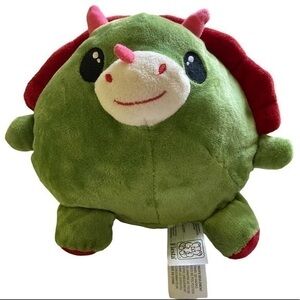 Fiesta Gumballs 6.5 inches Triceratops With Red Horns Stuffed Toy